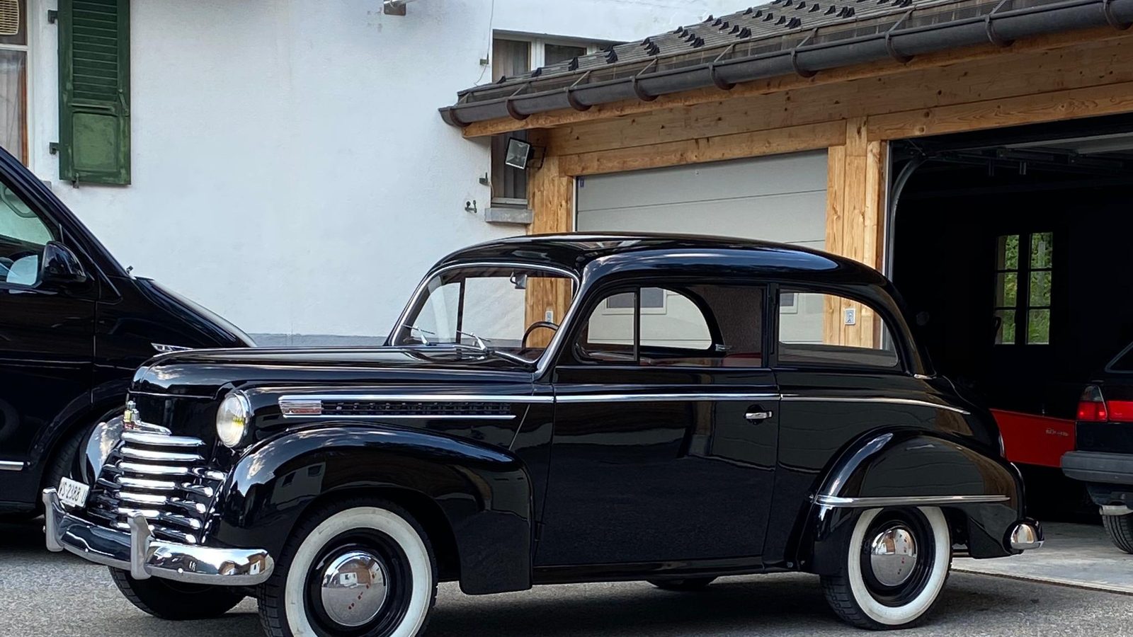 Fertig restaurierter Opel Olympia von 1952 aus der eigenen Werkstatt